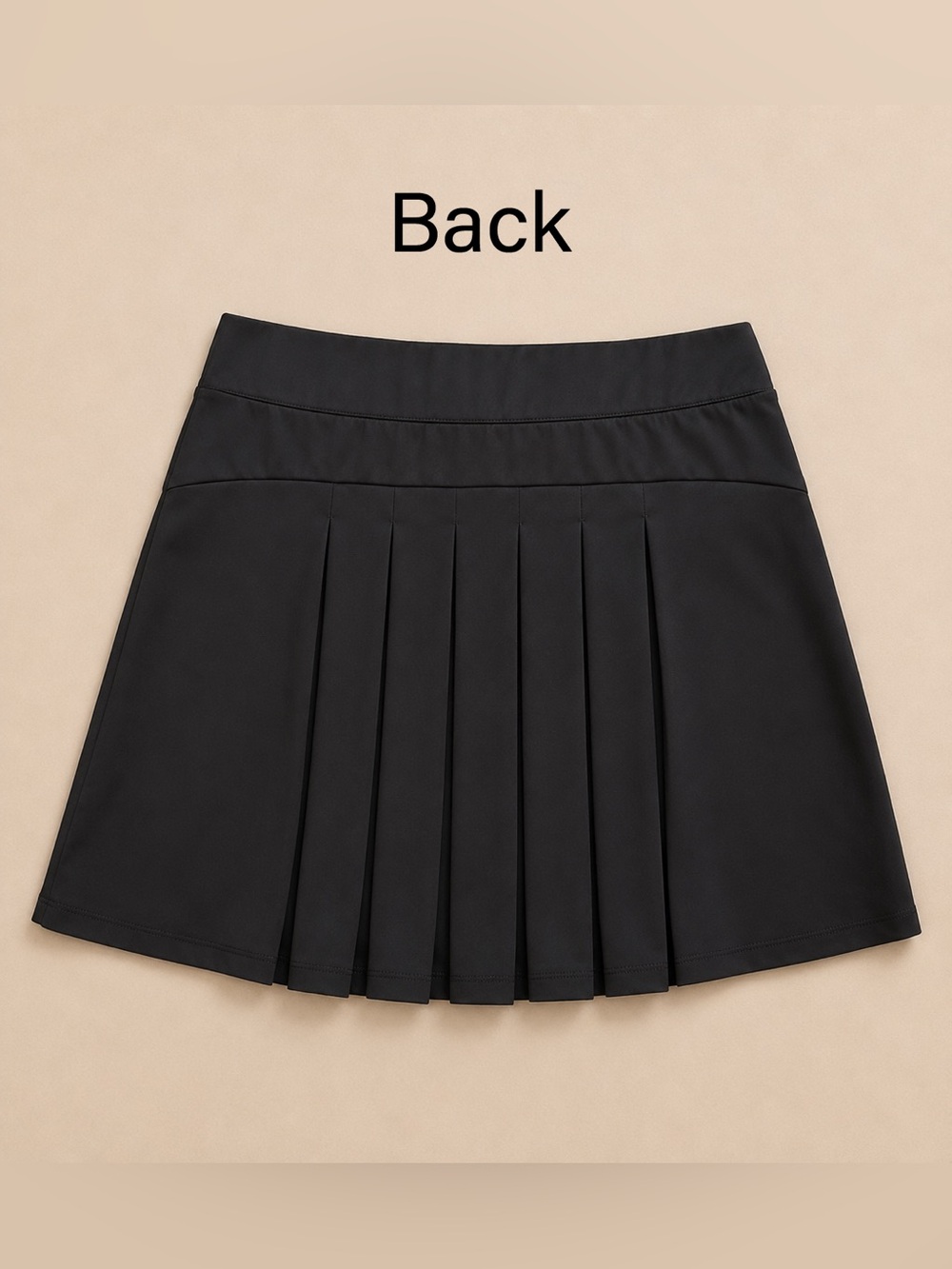 J.Crew Black Pleated Athletic Skort Skirt Shorts Size Medium Golf Tennis - Picture 5 of 8